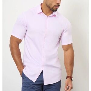 Tailored Athlete pink Bamboo short sleeve shirt Size L